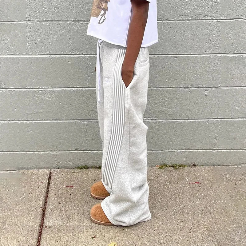 Striped Hip-Hop Streetwear Sweatpants