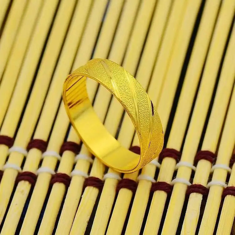 24K Pure Gold Men's Ring