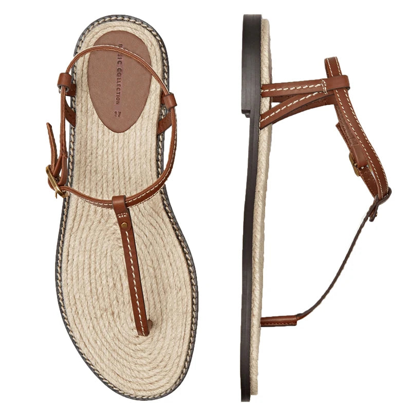 Women's Bohemian Straw Fisherman Sandals