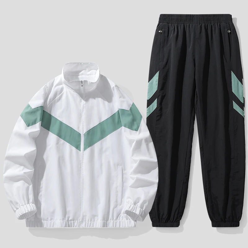 Hooded Hip Hop Tracksuit Set