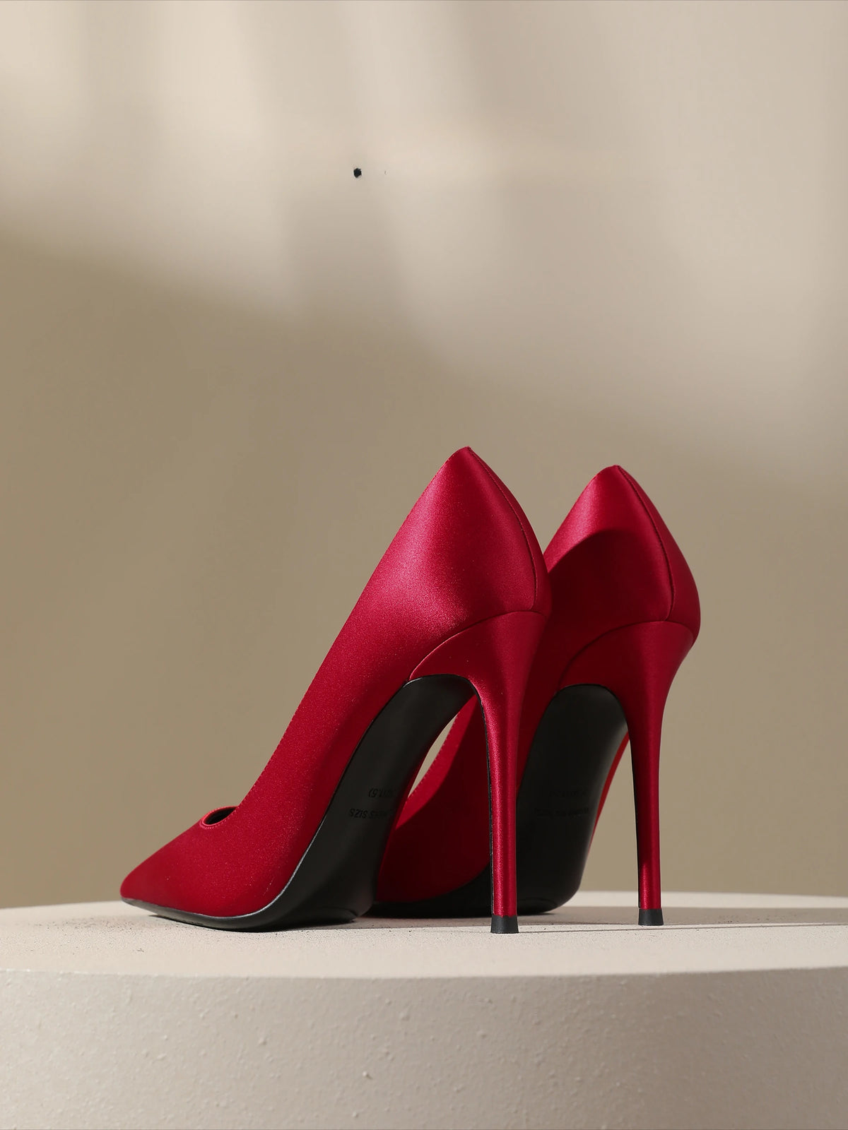Multicolor Satin Stiletto Heels