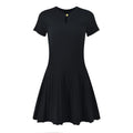 Slim Crew Neck Striped Summer Dress