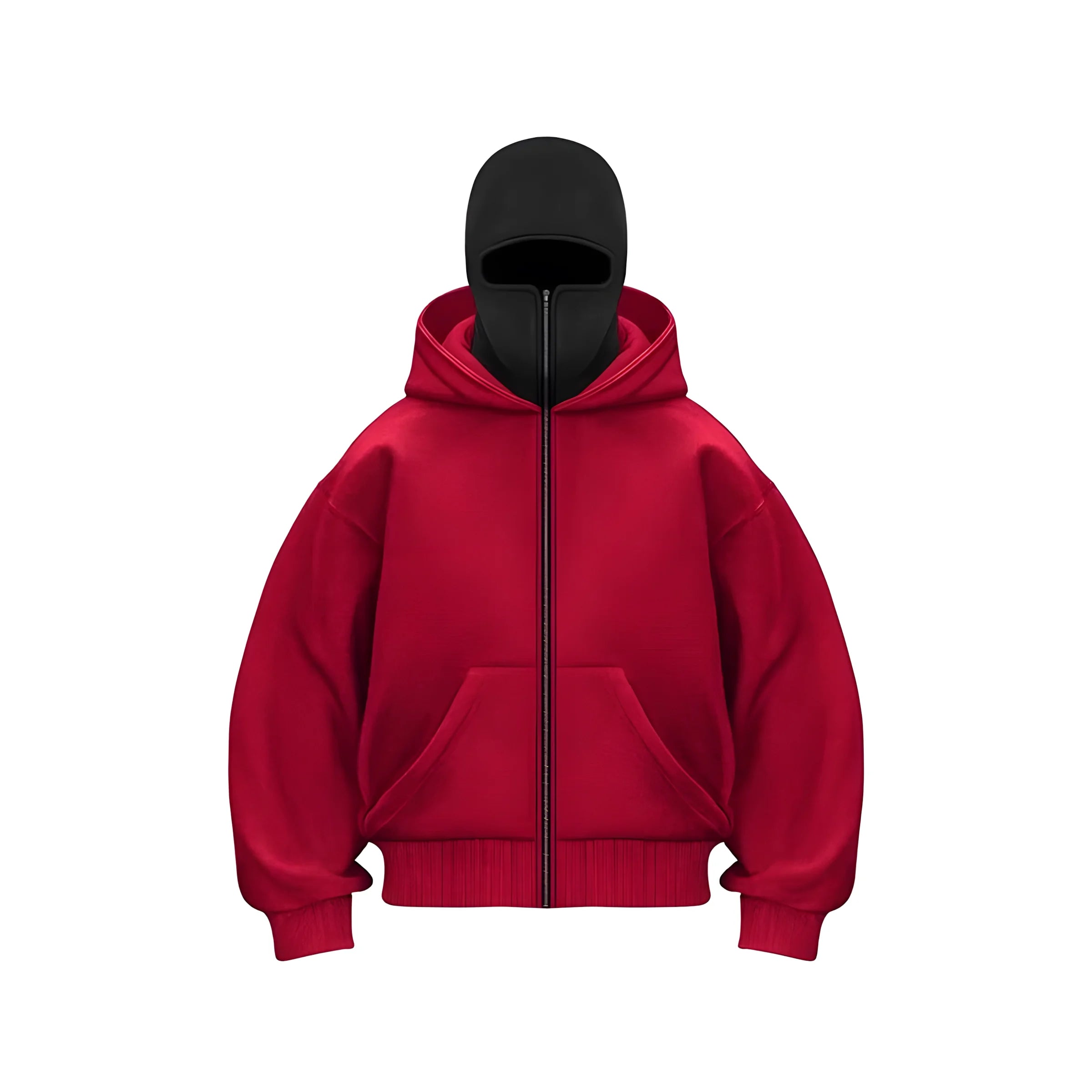 3D Pattern Printed Zip Hoodie