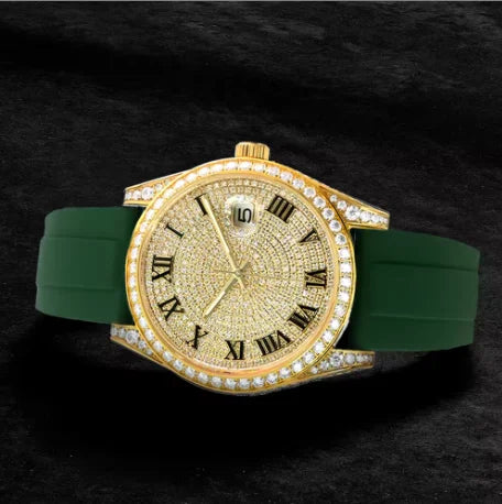 Luxury Iced Out VVS Moissanite Mechanical Watch