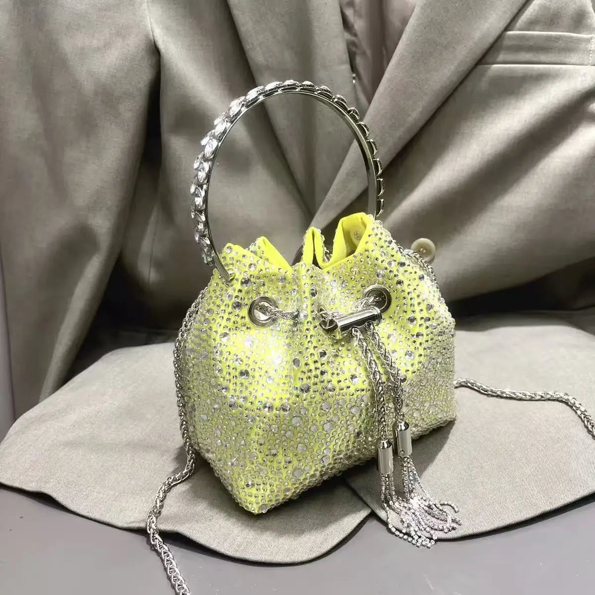 Luxury Rhinestone Crystal Evening Clutch Bag
