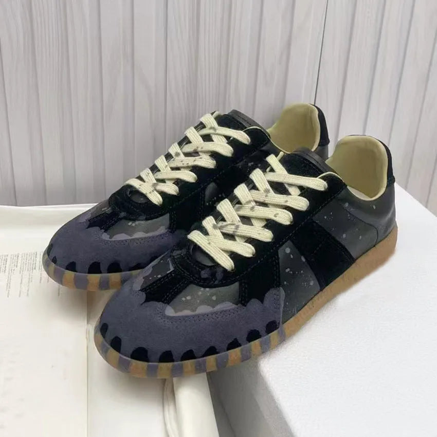 Luxury Leather Derby Sneakers –