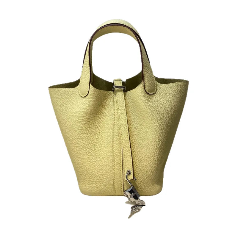 Handcrafted Genuine Leather Bucket Bag