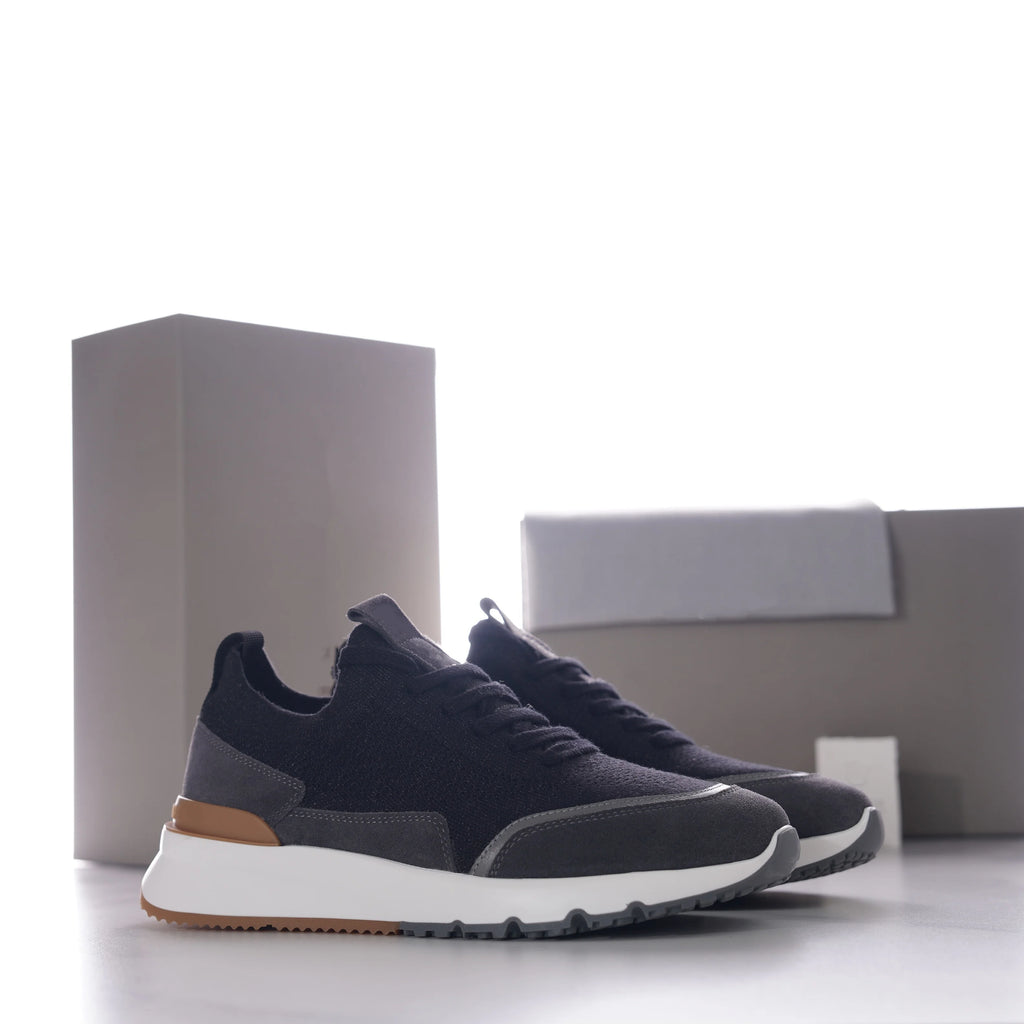 Men’s Breathable Fly-Woven Sneakers – Lightweight Non-Slip Casual Shoes