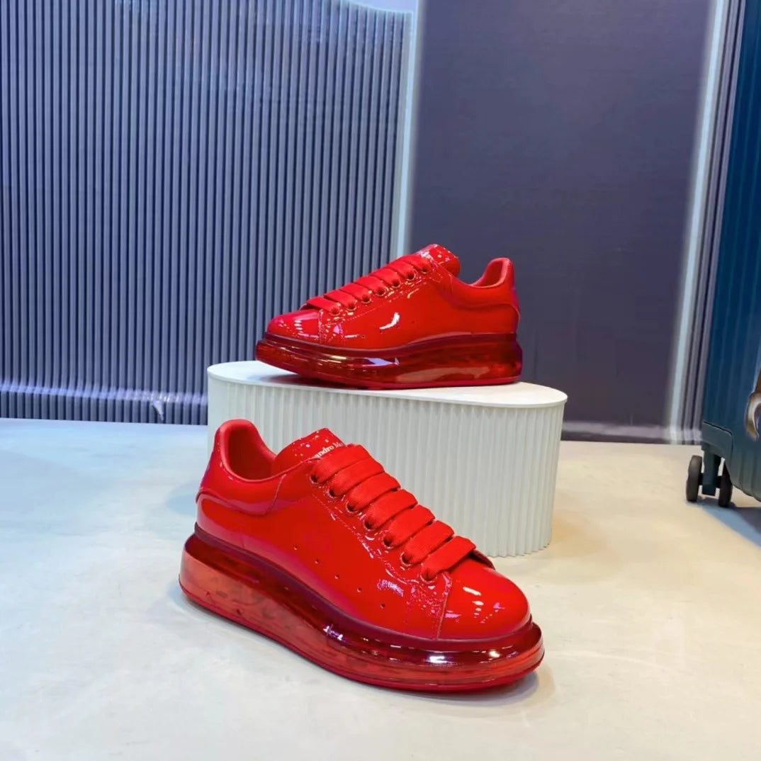 Luxury Men’s Patent Leather Platform Shoes