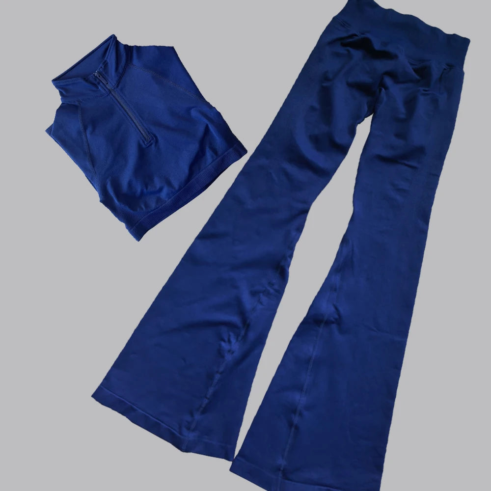 2-Piece Seamless Long Sleeve Yoga Set