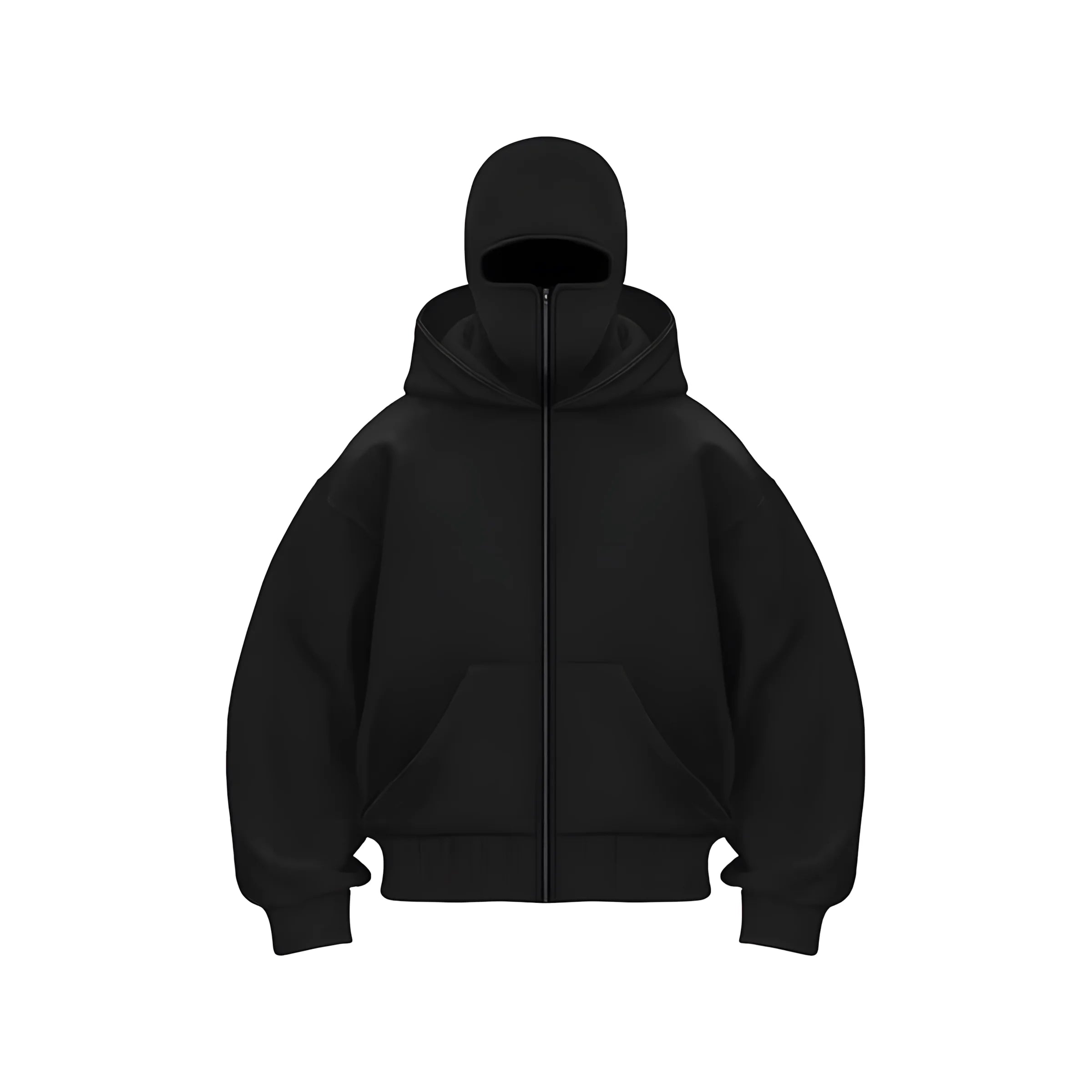 3D Pattern Printed Zip Hoodie