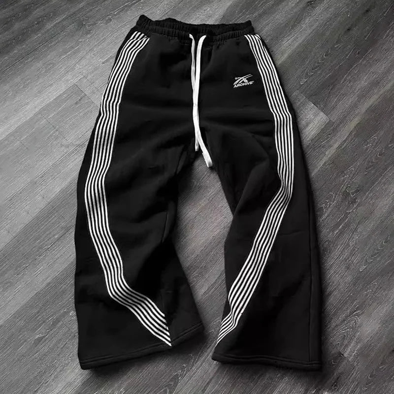 Striped Hip-Hop Streetwear Sweatpants