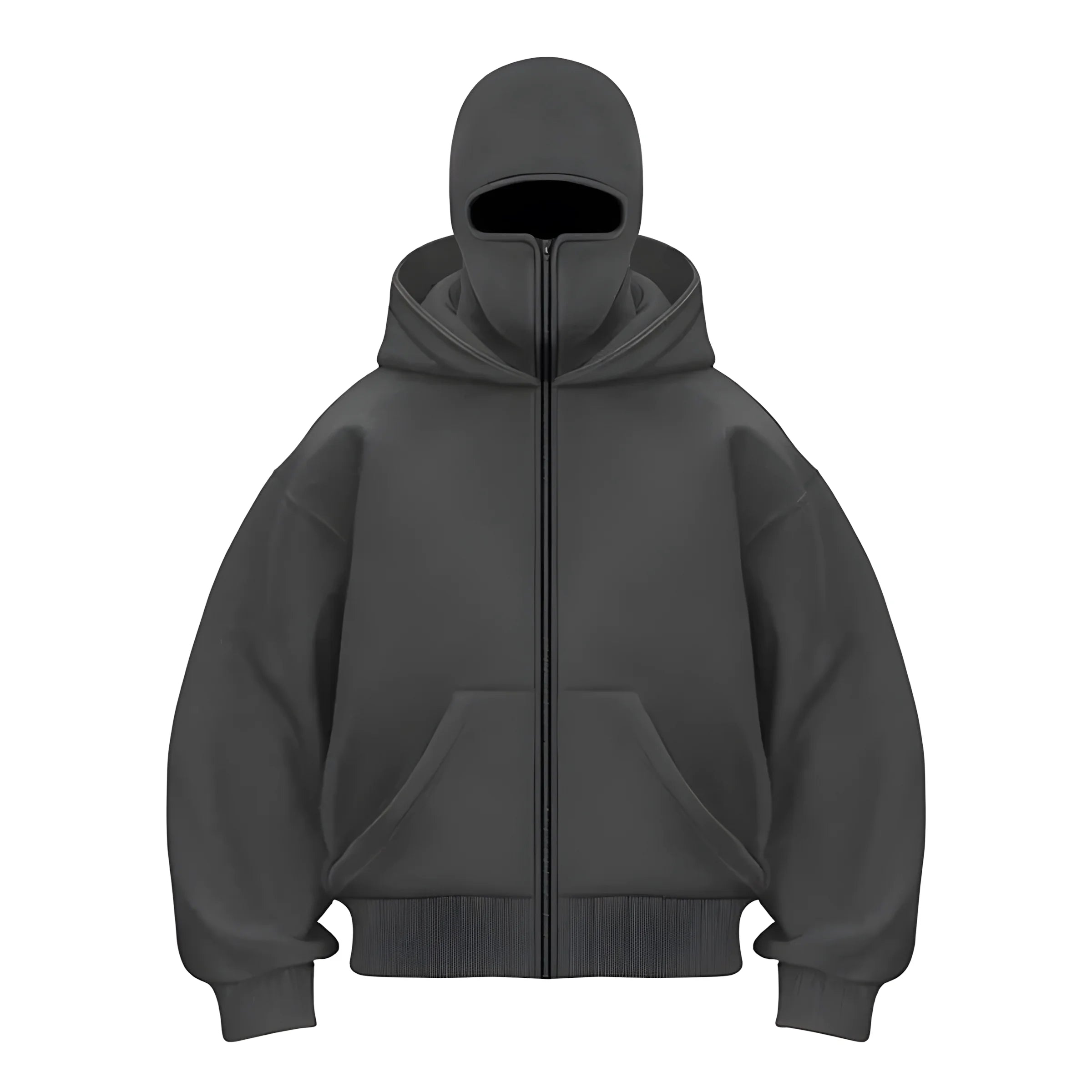 3D Pattern Printed Zip Hoodie