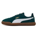 Green Suede Vintage Low Top Sneakers