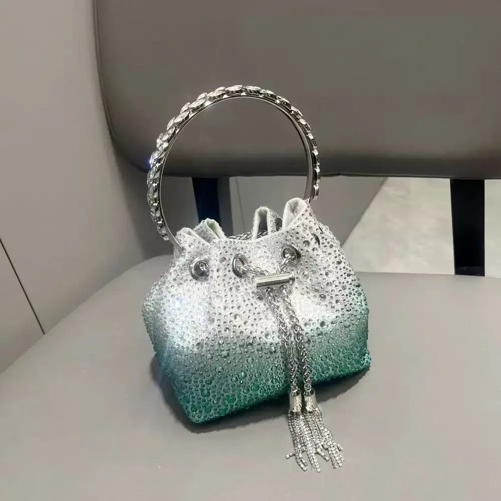 Luxury Rhinestone Crystal Evening Clutch Bag