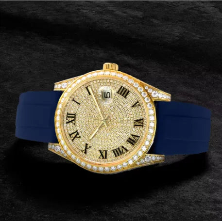 Luxury Iced Out VVS Moissanite Mechanical Watch