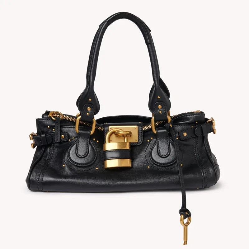 Paddington Padlock Leather Large Tote Bag