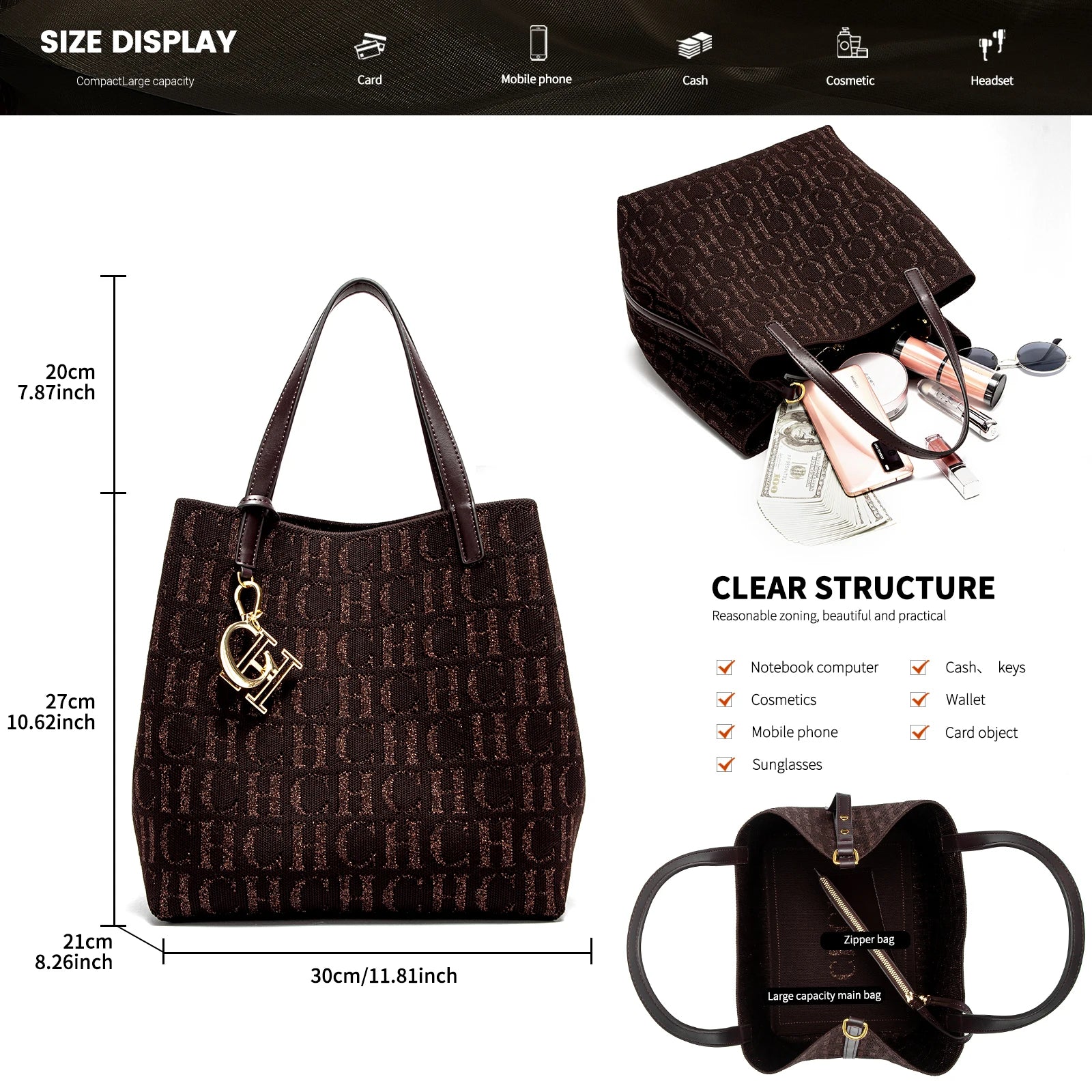 Eco-Friendly Large Capacity Commuter Tote Bag