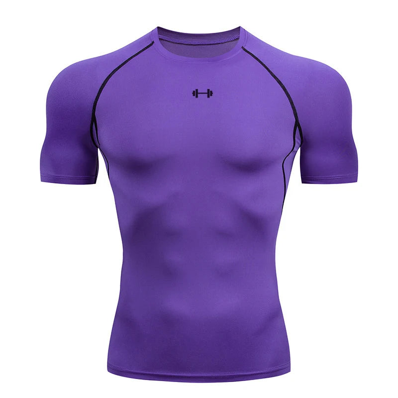 HANRAN Men's Quick Dry Sport Compression T-Shirt