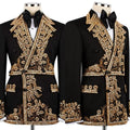 Luxury Crystal Blazer Homme – Veste Double Boutonnage à Strass