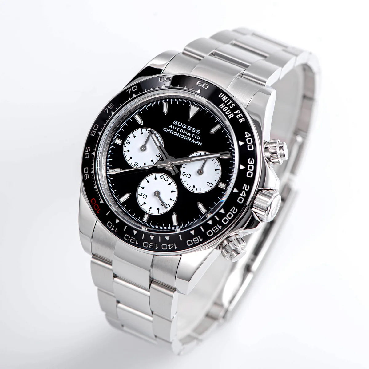 Sugess Panda Diver Chronograph Mechanical Watch