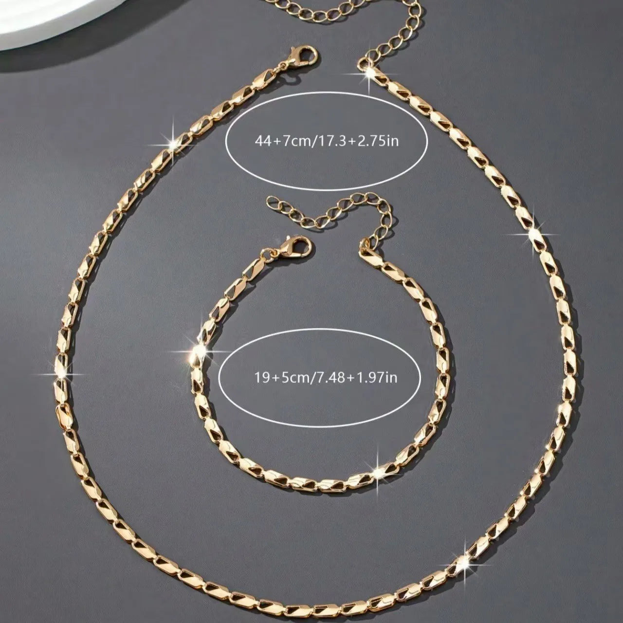 Luxury Crystal Necklace & Bracelet Set