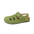 Retro Closed-Toe Roman Platform Sandals