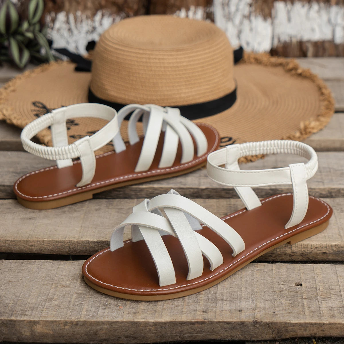 Women's Non-Slip Roman Flat Sandals