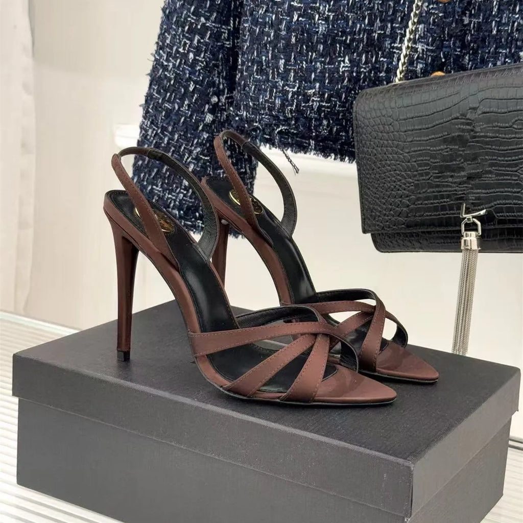 Elegant Pointed Toe Stiletto Sandals