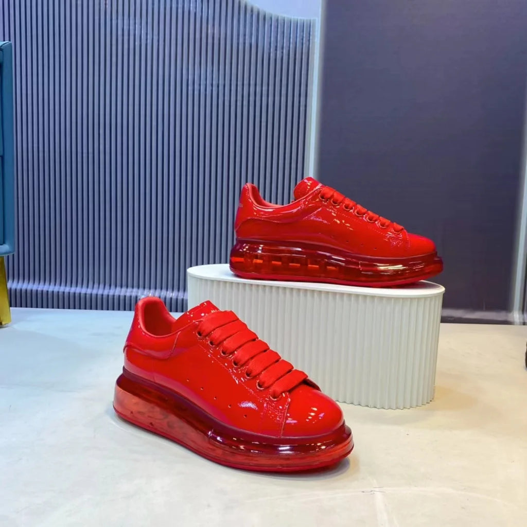 Luxury Men’s Patent Leather Platform Shoes
