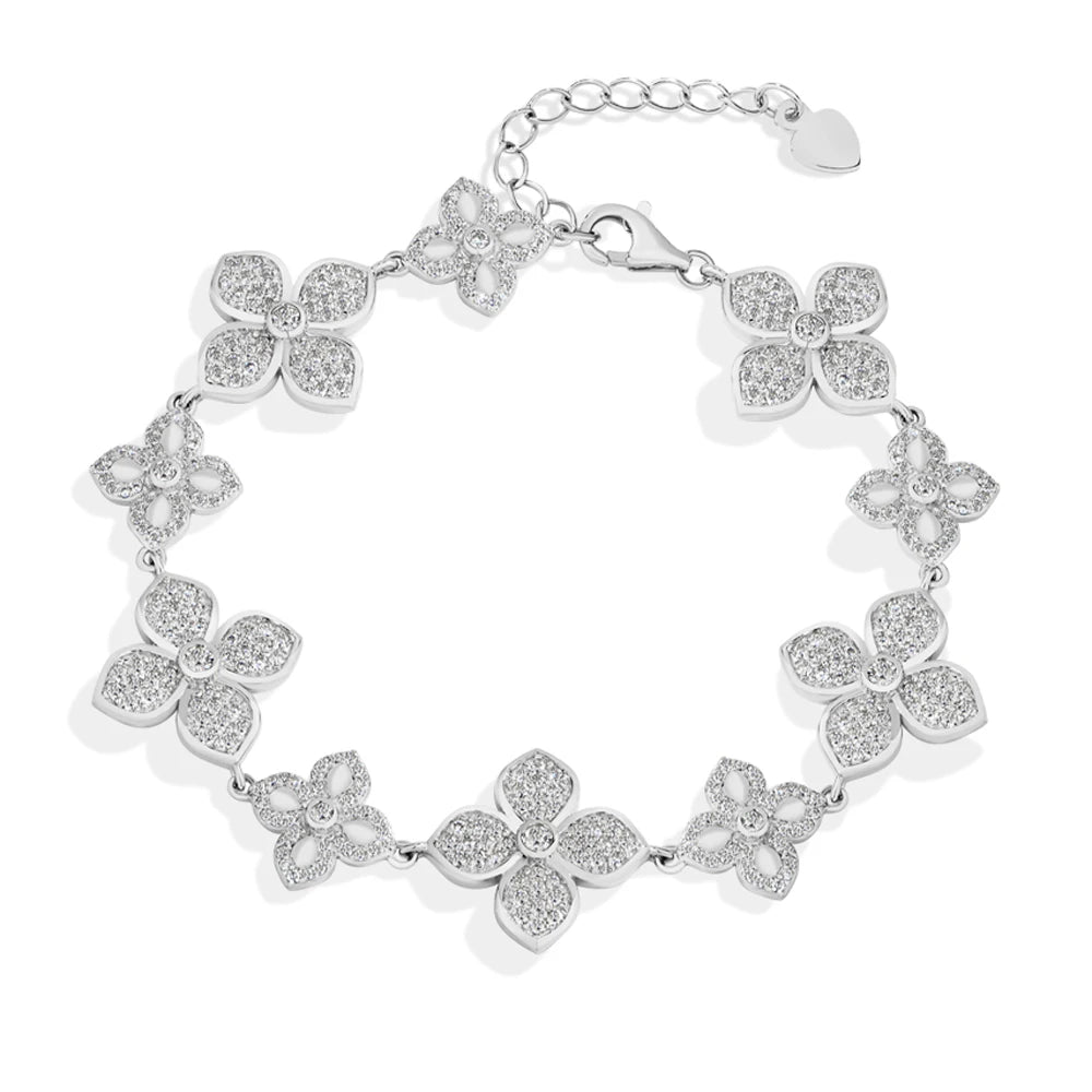 Mintybox Moissanite Adjustable Silver Bracelet