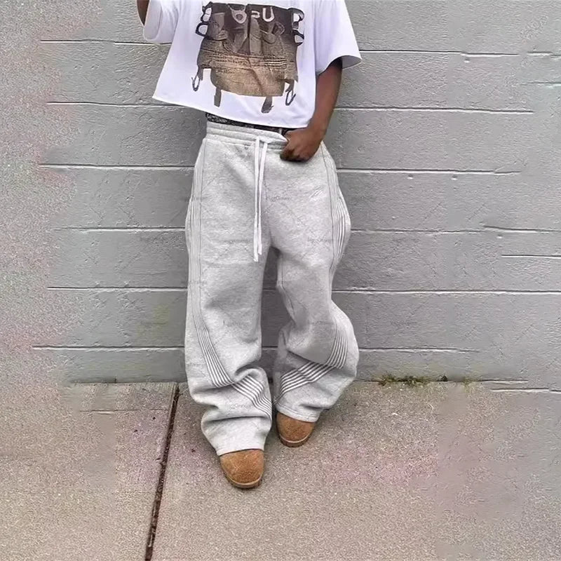 Striped Hip-Hop Streetwear Sweatpants