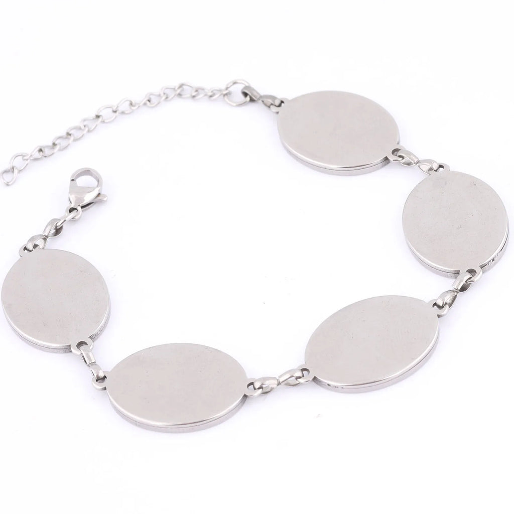 Oval Stainless Steel Bracelet