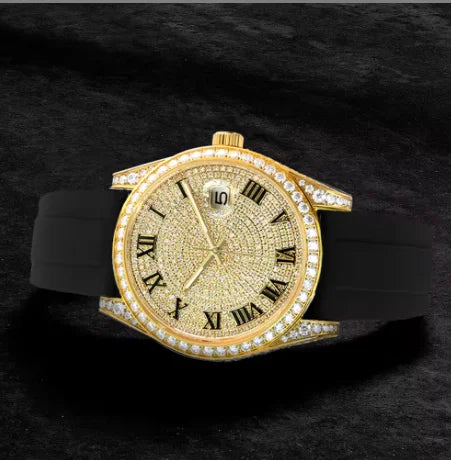 Luxury Iced Out VVS Moissanite Mechanical Watch