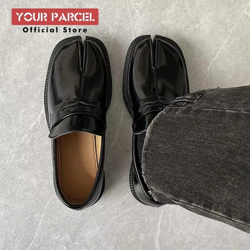 Yourparcel Men's Patent Leather Tabi Loafers