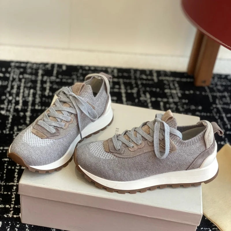 Premium Men’s Breathable Flyknit Sneakers