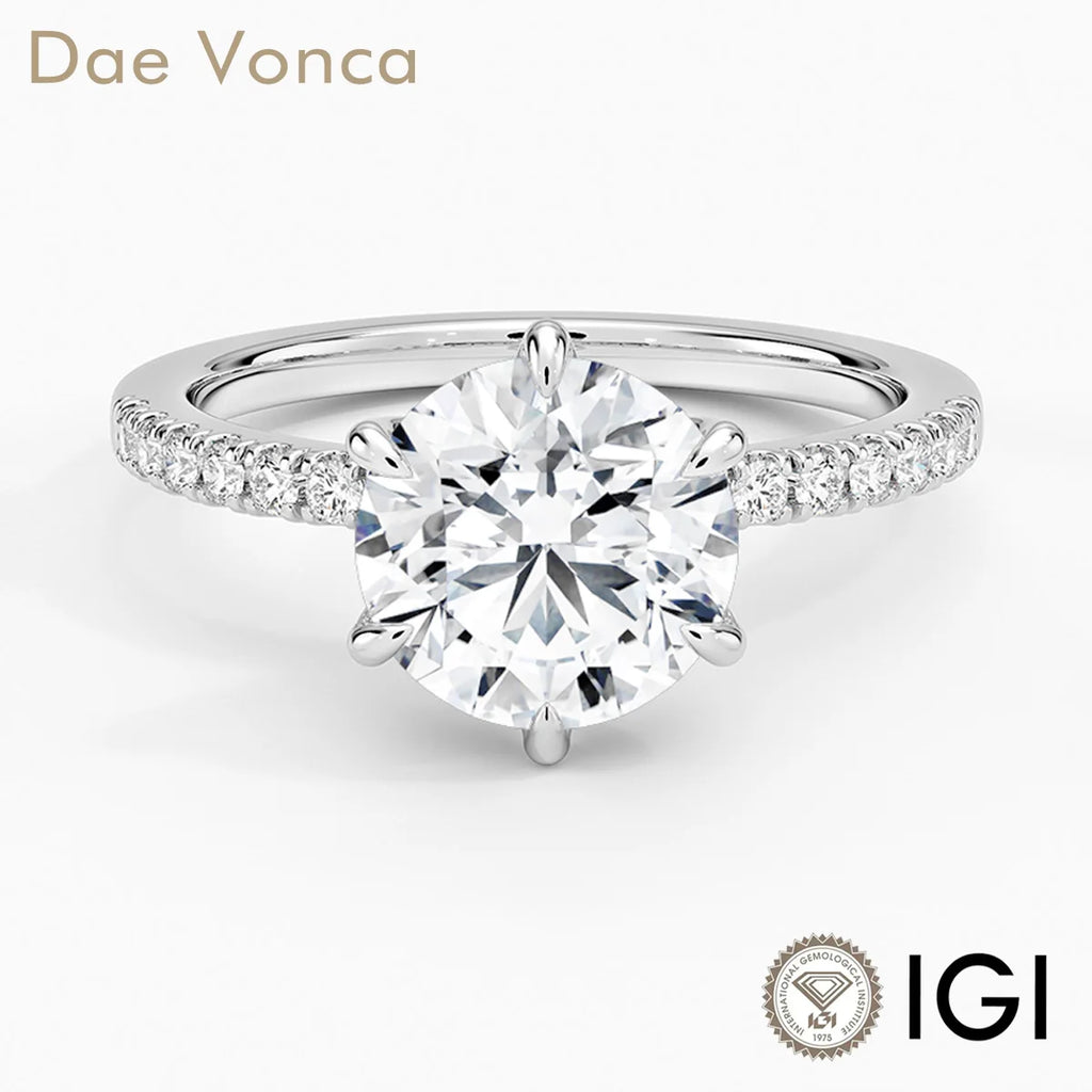 Classic Six-Prong Lab Diamond Ring
