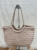 Hand-Woven Genuine Leather Tote Bag