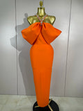 Elegant Halter Crystal Bodycon Bandage Dress