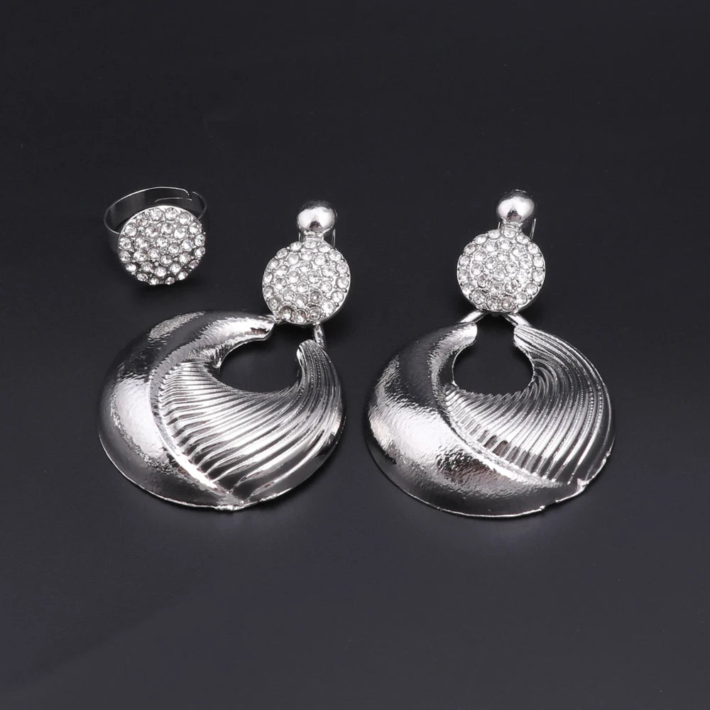 Luxury 18K Gold Plated Bridal Jewelry Set