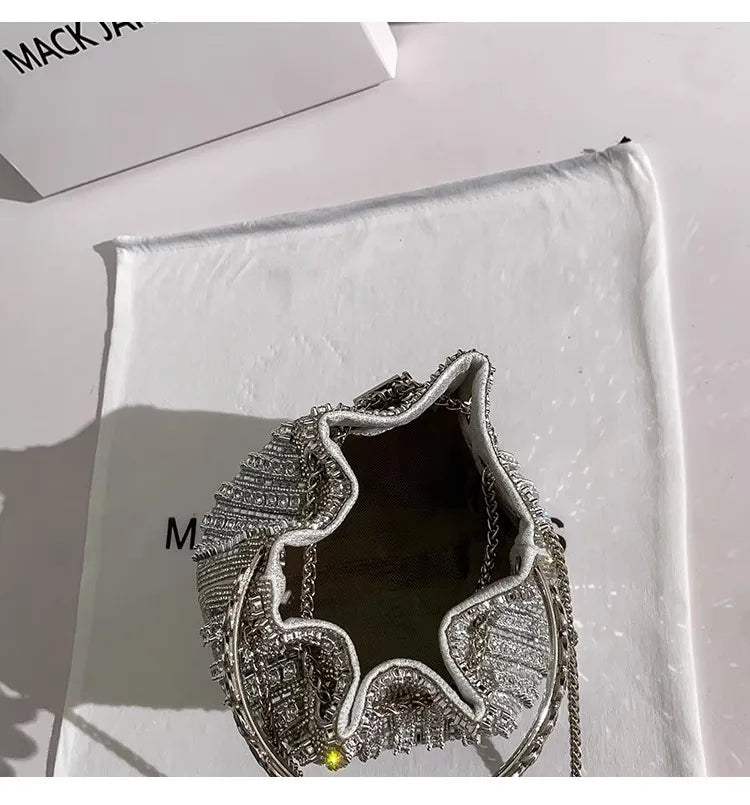 Luxury Rhinestone Crystal Evening Clutch Bag
